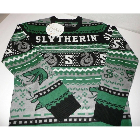 Harry Potter Other - Size 2XL Harry Potter Slytherin Christmas Sweater Xmas Holiday Green Malfoy Ugly
